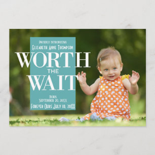 Faire-part La vie moderne vaut la peine d'attendre - Faire-pa