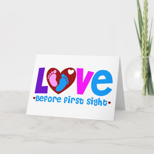 Faire-part L'Amour avant la première vue (Devant)