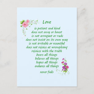 Faire-part L'amour est la plus grande carte postale