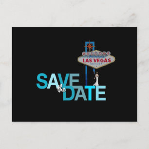 Faire-part Las Vegas Enregistrer la date carte postale
