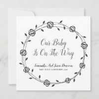 Le Bébé Est En Route Flower Bud Wreath Pregnancy