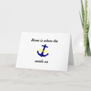 Faire-part le changement d'adresse carde la "marine "