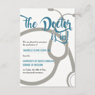 Faire-part Le docteur est dedans