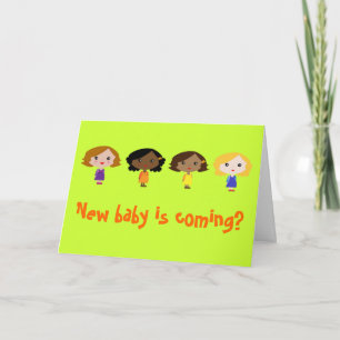 Faire-part Le nouveau bébé vient !