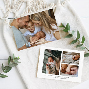 Faire-part Le nouveau gosse   Naissance de la photo Cute 4