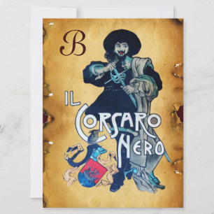 FAIRE-PART LE PARC DU MONOGRAM DE LA CORSAIRE NOIRE