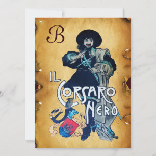 FAIRE-PART LE PARC DU MONOGRAM DE LA CORSAIRE NOIRE