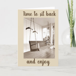 FAIRE-PART LE TEMPS DE S'ASSEOIR/DE PROFITER **NOUVELLE MAISO