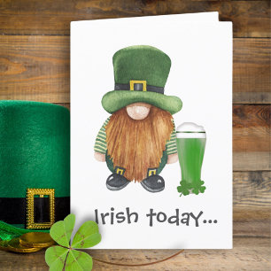 Faire-part Leprechaun Gnome Beer Funny Jour de la Saint Patri
