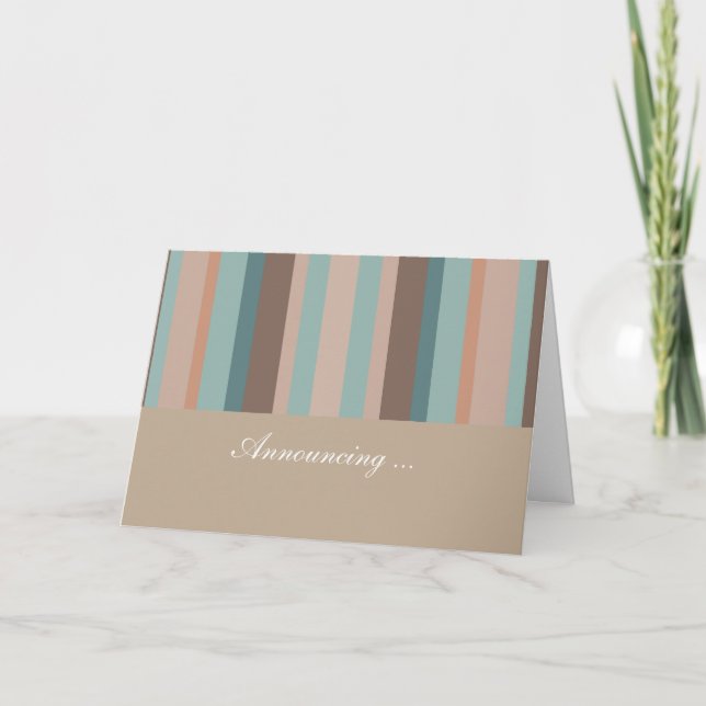 Faire-part Les côtes de l'océan Pacifique (Devant)