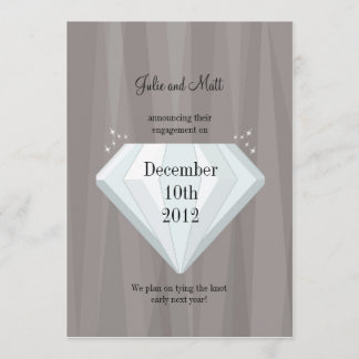 Faire-part Les Diamants Sont Pour Toujours