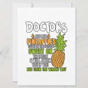 Faire-part Les Médecins Sont Comme Des Ananas.