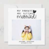 Les parents se marient aujourd'hui mariage surpris