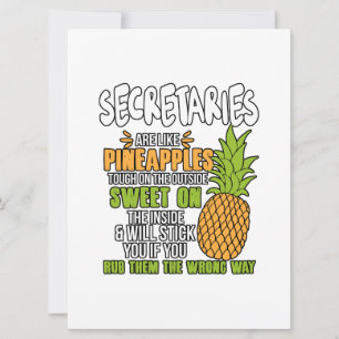 Faire-part Les Secrétaires Sont Comme Des Ananas.