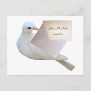 Faire-part lettre de colombe