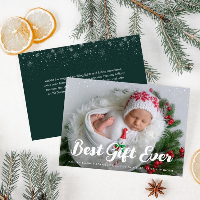 Faire-part lettre unique naissance de vacances (Créateur téléchargé)