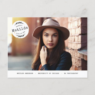 Faire-part licencié moderne de photo + invitation