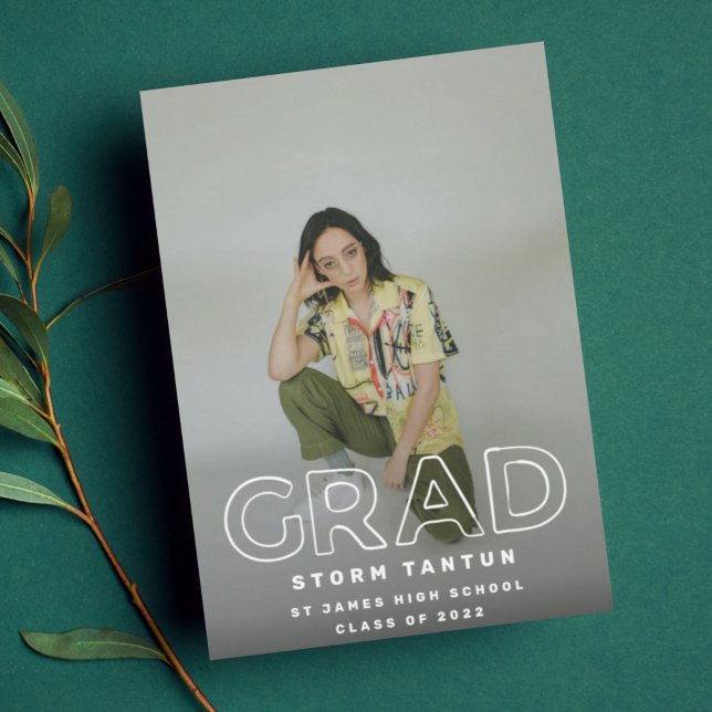 Faire-part LIGNE MOINDRE | Photo contemporaine 2023 (Créateur téléchargé)