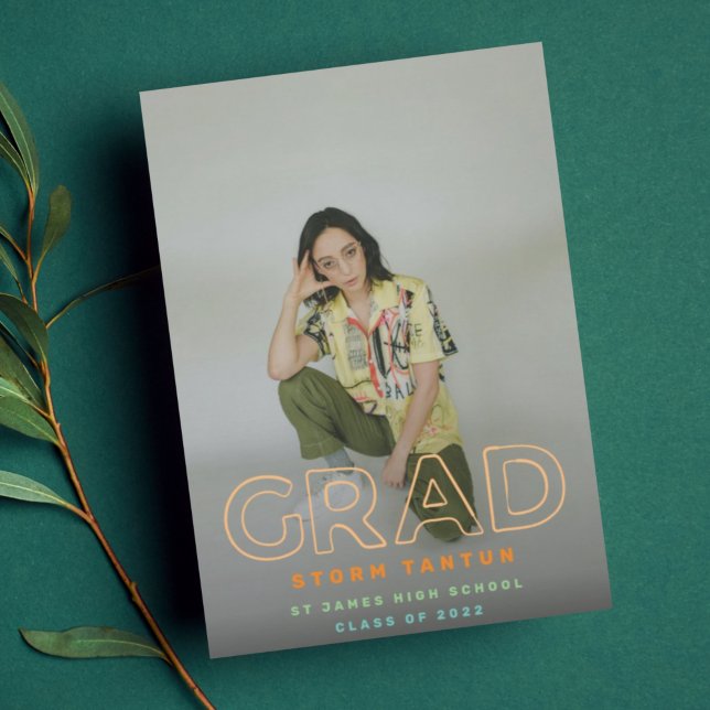 Faire-part LIGNE MOINDRE | Photo Couleur personnalisée 2023 (Créateur téléchargé)