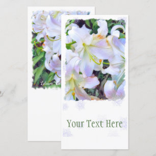 Faire-part Lilium "Casa Blanca" [Carte de guide plat]