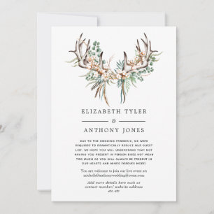 Faire-part Liste de invités réduite Boho Coton et Eucalyptus