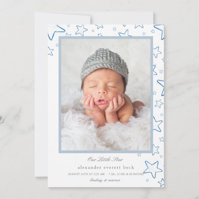 Faire-part Little Star (Devant)