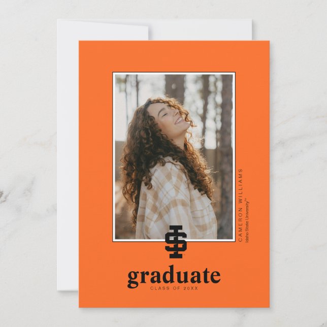 Faire-part Logo de l'Université d'État de l'Idaho (Devant)