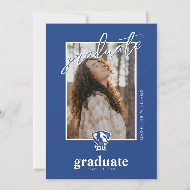 Faire-part Logo Eastern Illinois University Panthers (Devant)