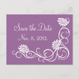 Faire-part Lotus Flowers Enregistrer la carte postale Date (v