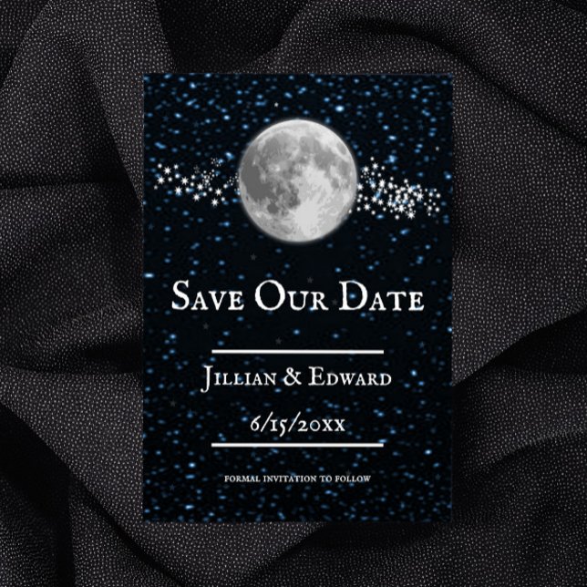 Faire-part Lundi Enregistrer La Date Annonce (Lunar Save the Date)