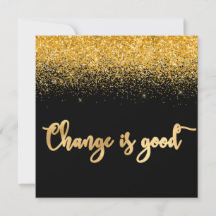 Faire-part Luxe Nouvelle Adresse domiciliaire Gold Parties sc