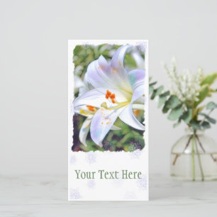 Faire-part Lys de Pâques [Carte de guide plat] 案 内 状