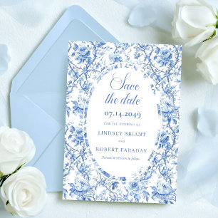 Faire-part Magnifiques roses bleues de marine pour annoncer v