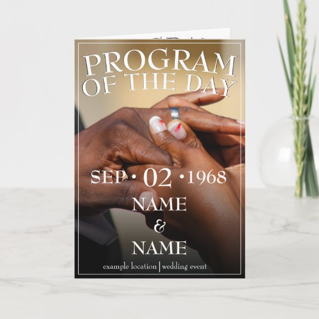 Faire-part Mains d'un couple mariage avec une bague (Devant)