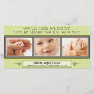 Faire-part Mains Minuscules, Pieds Minuscules (chaux)