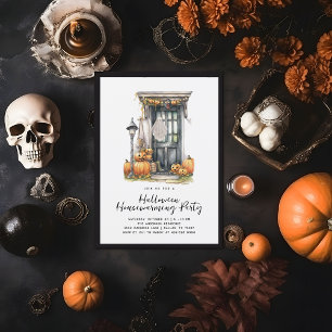 Faire-part Maison Halloween Fête de pendaison de crémaillèr