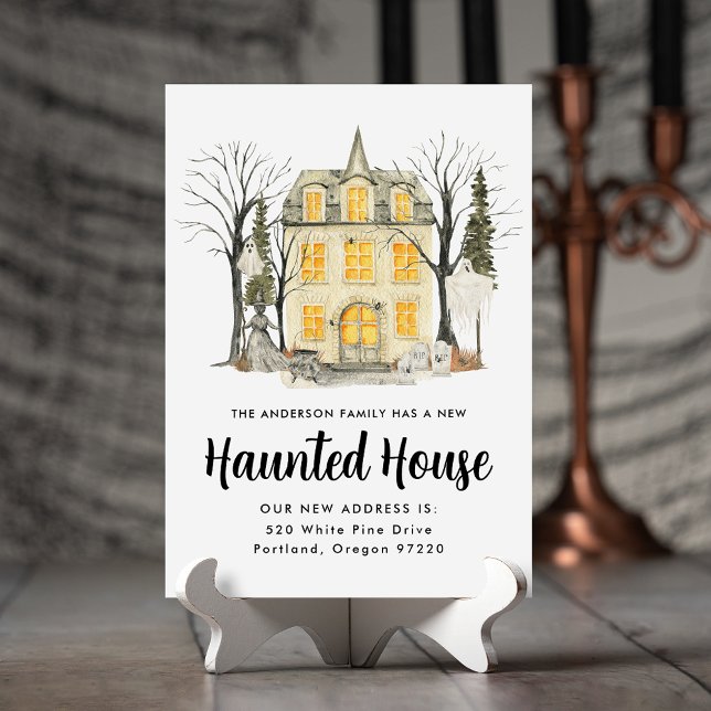 Faire-part Maison Hantée Épouvante Halloween Déménagement (Créateur téléchargé)