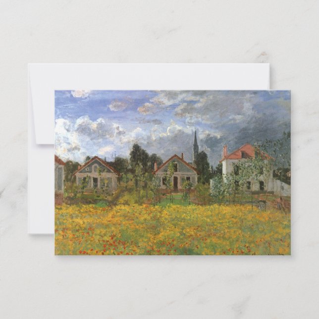 Faire-part Maisons à Argenteuil par Monet, Changement d'adres (Devant)