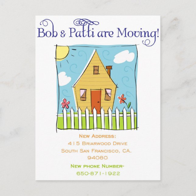 Faire-part Maman Moving Carte postale (Devant)