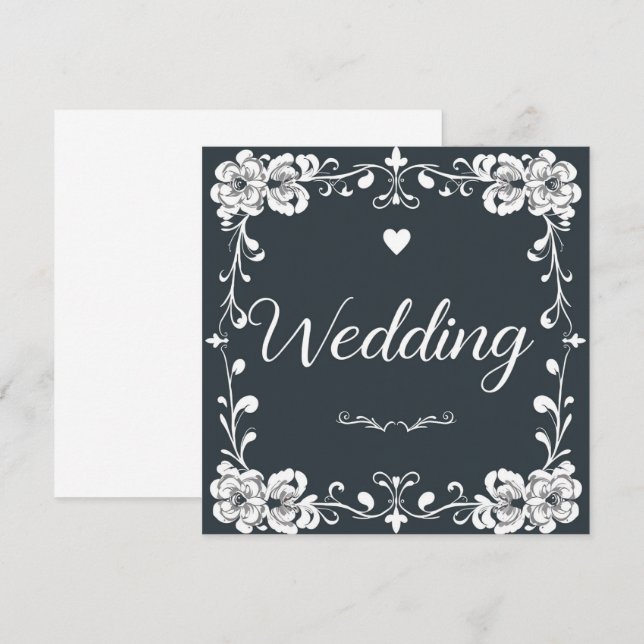 Faire-part MARIAGE (Devant / Derrière)