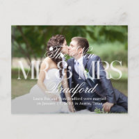 Faire-part Mariage Big News - Blanc