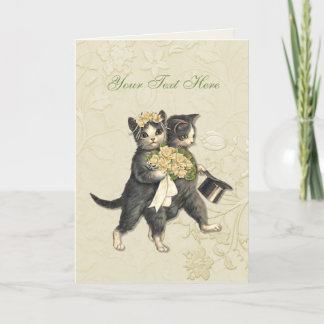 Faire-part Mariage de Chats Élégants