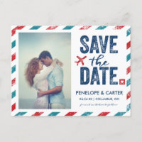 Mariage de destination | Carte postale Enregistrer