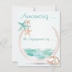 Faire-part Mariage de plage Ocean Breeze Engagement