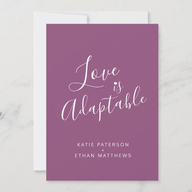 Faire-part Mariage de streaming multiberry love adaptable cha (Devant)