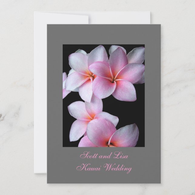 Faire-part Mariage d'Hawaï (Devant)