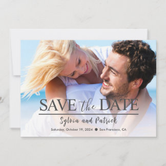 Faire-part mariage Enregistrer la carte Date avec 