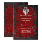 Mariage gothique halloween enregistrer la date inv