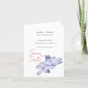 Faire-part Mariage Minimaliste Calligraphie Florale 