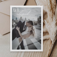 Mariage Minimaliste Code QR Élopement